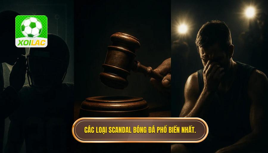 2. Các loại scandal bóng đá phổ biến nhất.