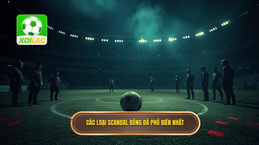 1. Các loại scandal bóng đá phổ biến nhất