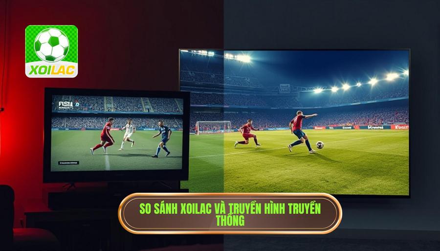 Bảng so sánh trải nghiệm xem bóng đá tại XOILAC vs Trang truyền thống